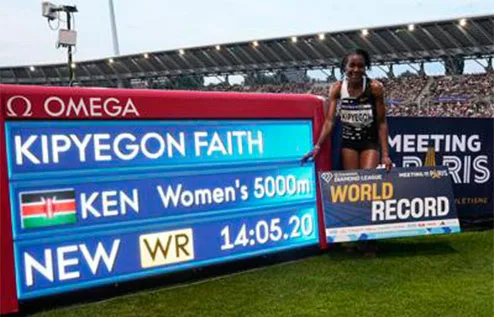 Da ka song pisa $35,000 bad ka ïing paki-dulan ai sngewbha u khlieh duh ka ri Kenya sha ka Faith Kipyegon Kenya