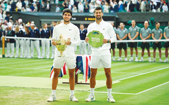 Pynliem u Carlos Alcaraz ïa u Djokovic ban rah ïa ka nam lahduh ha ka Wimbledon Wimbledon