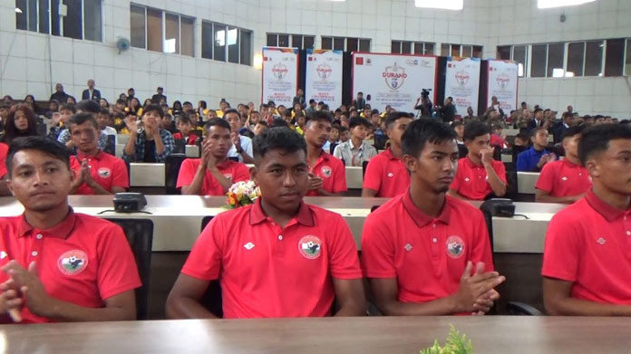 Khlem pynpaw eiei u Conrad halor ka jingleit shim bynta ka SLFC ha ka Durand Cup lajong