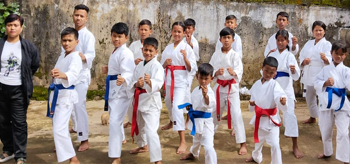 Leit shim bynta ki khynnah ka MSKDF ha ka International Karate ha Delhi karate