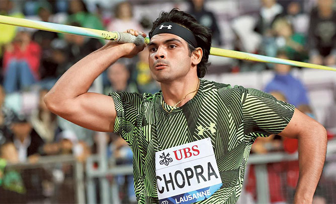 Yn lamkhmat u Neeraj Chopra ïa ka kynhun ki 28 ngut ban ïashim bynta ha ka World Athletics Championships U Neeraj Chopra