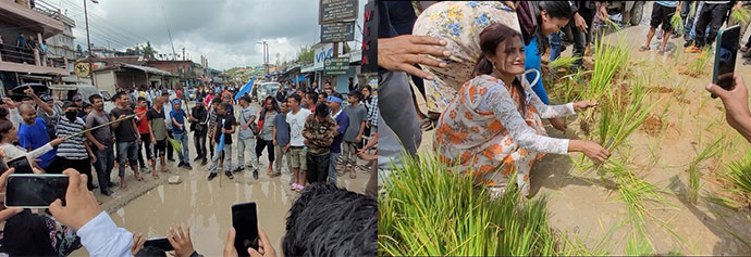 Mih surok ki paidbah ha Khliehriat ban thung kba, khwai dohkha NHAI