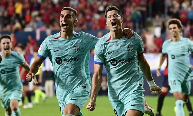 Lyngba ka penalty u Lewandowski khur jingjop ka Barcelona ïa ka Osasuna lewandowski