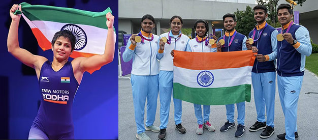 Khur takma ksiar ka kynhun nongsiat khnam ha ka Asian Games, takma rnong ka Antim Panghal asian-games