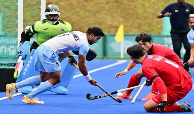 Rung final ka India ha ka Hockey naba pynliem ïa ka South Korea ha ka Asian Games asian-games-hockey