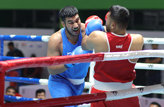 Rung semi final u Amit Panghal, Shiva Thapa, Sanjeet & Sagar ha ka National Boxing C’ship national-boxing-c'ship
