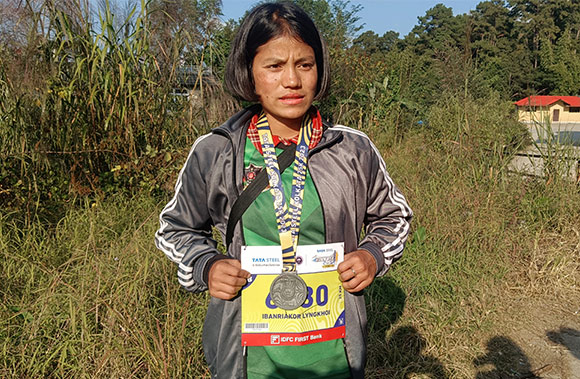 Ha ka sien nyngkong khur jingjop ka samla na Weiloi ha ka Kolkata Marathon ibanriakor