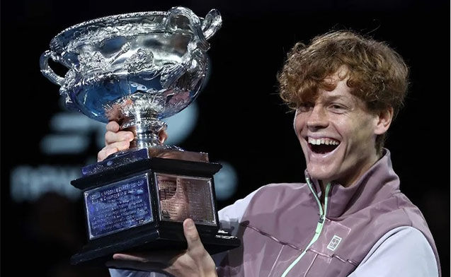 Rah u Jannik Sinner ïa ka nam lahduh jong ka Australian Open jannik-sinner-