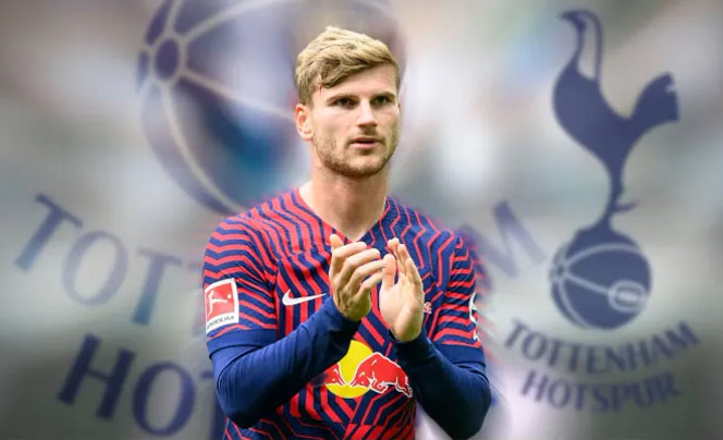 Mynjur ka Tottenham Hotspurs ban soi ïa u Timo Werner na ka RB Leipzig timo-verner
