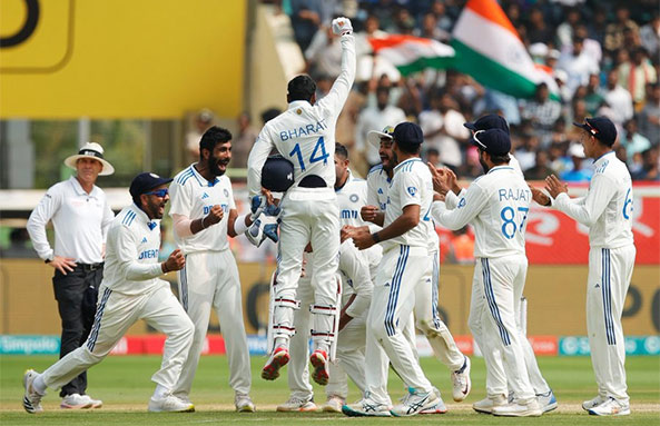 Da 106 run jop ka India ïa ka England, ïakhaid ha ka test ba ar india