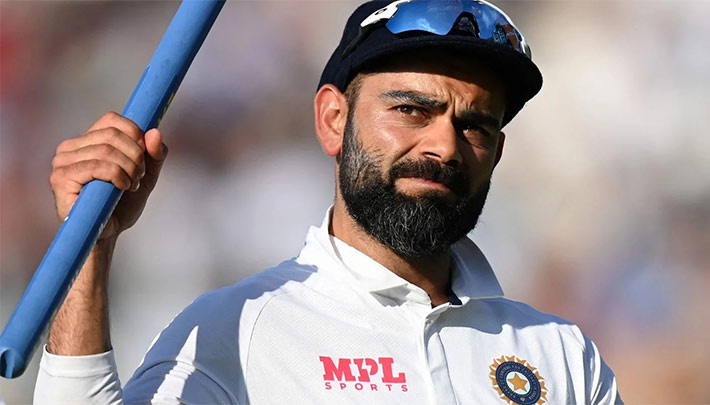 Lah ban duh ïalehkai u Kohli ha baroh ki jingïalehkai Test pyrshah ïa ka England kohli