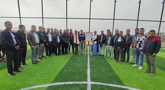 Plie ka Kong Santa Mary ïa ka madan futsal ha Chiehruphi chiehruphi