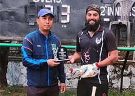 Jop ka Khalsa Warriors ïa ka Masonic ha ka First Division Cricket League kushaldeep