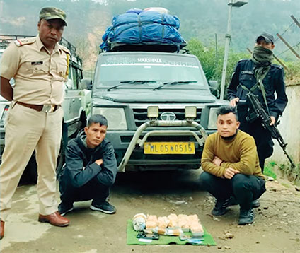 Ngat 2 ngut ki nongkhaïi drok na Tripura, ïoh kurup drok palat spah gram shah-kem-drok