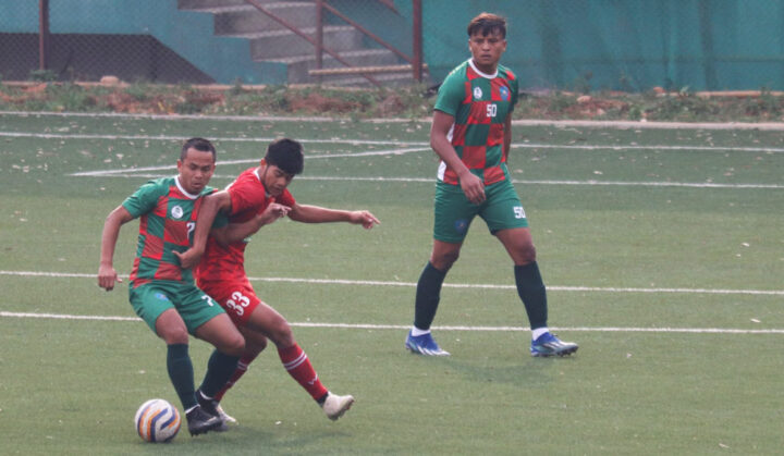 SPL: Wanphai ka Shillong Lajong da ka jingjop ïa ka Nongthymmai, khur hat-trick u Deibormame Shillong-Lajong-(red),-Nong