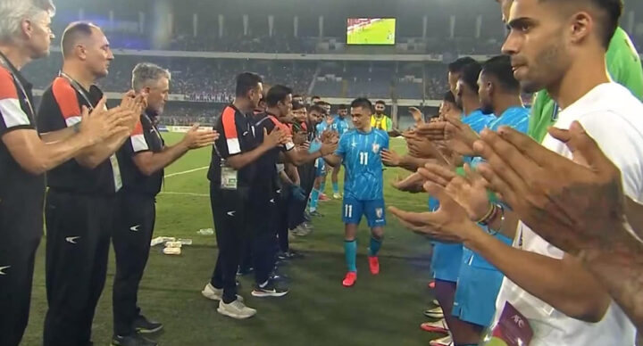 Pynkut u Sunil Chhetri ïa 19 tylli ki snem ha ka kam ïalehkai, ïakhaid ka India & Kuwait Sunil-Chhetri2