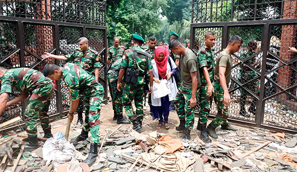Ngim pdiang ïa ka sorkar ba ïalam ne kyrshan da ki shipai, ong ki samla pule ha Bangladesh shipai-ha-bangladesh