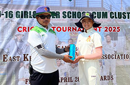 Sdang ka Mawsynram da ka jingjop ha ka U-16 Girls Inter School Cum Cluster Cricket Tournament mawsynram