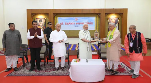 Leit jngoh u Modi ïa ki jaka treikam ka RSS ha Nagpur modi