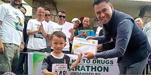 Kum shibynta ban rakhe ïa ka sngi pyrshah Drok, da ka Marathon pynlong ka NPYF marathon