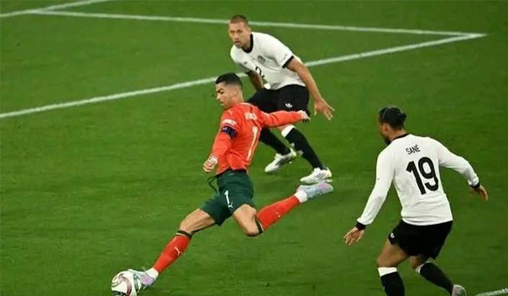 Lyngba u Ronaldo pynliem ka Portugal ïa ka Germany bad rung final ha ka Nations League ronaldo