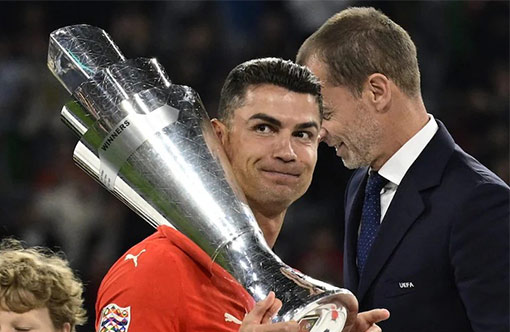 Lah ban shongthait noh u Ronaldo hadien ka jingjop ka Portugal ha ka Nations League ronaldo