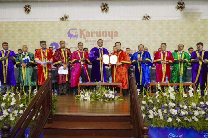 Rakhe ka Karunya Institute of Technology and Sciences ïa ka Convocation Ceremony kaba 31 karunya