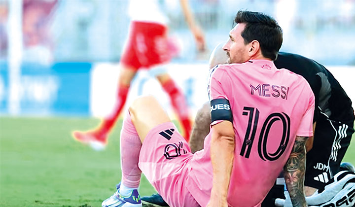 Mynsaw u Messi ha ka jingïalehkai shuwa ba ka Inter Miami kan jop ïa ka Necaxa messi