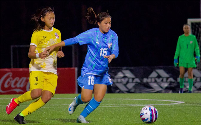 Nangjan ka India ban rah ïa ka SAFF U-17 Women’s naba pynliem ïa ka Bhutan saff