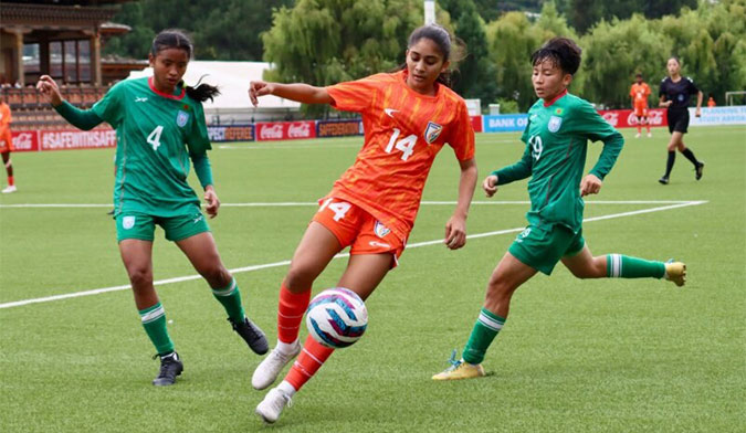 Rah nam lahduh ka India ha ka SAFF U-17 watla shah rem ha ka Bangladesh saff
