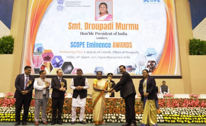 Pynkup burom ka President ka ri ïa ka POWERGRID da ka khusnam SCOPE Eminence scope